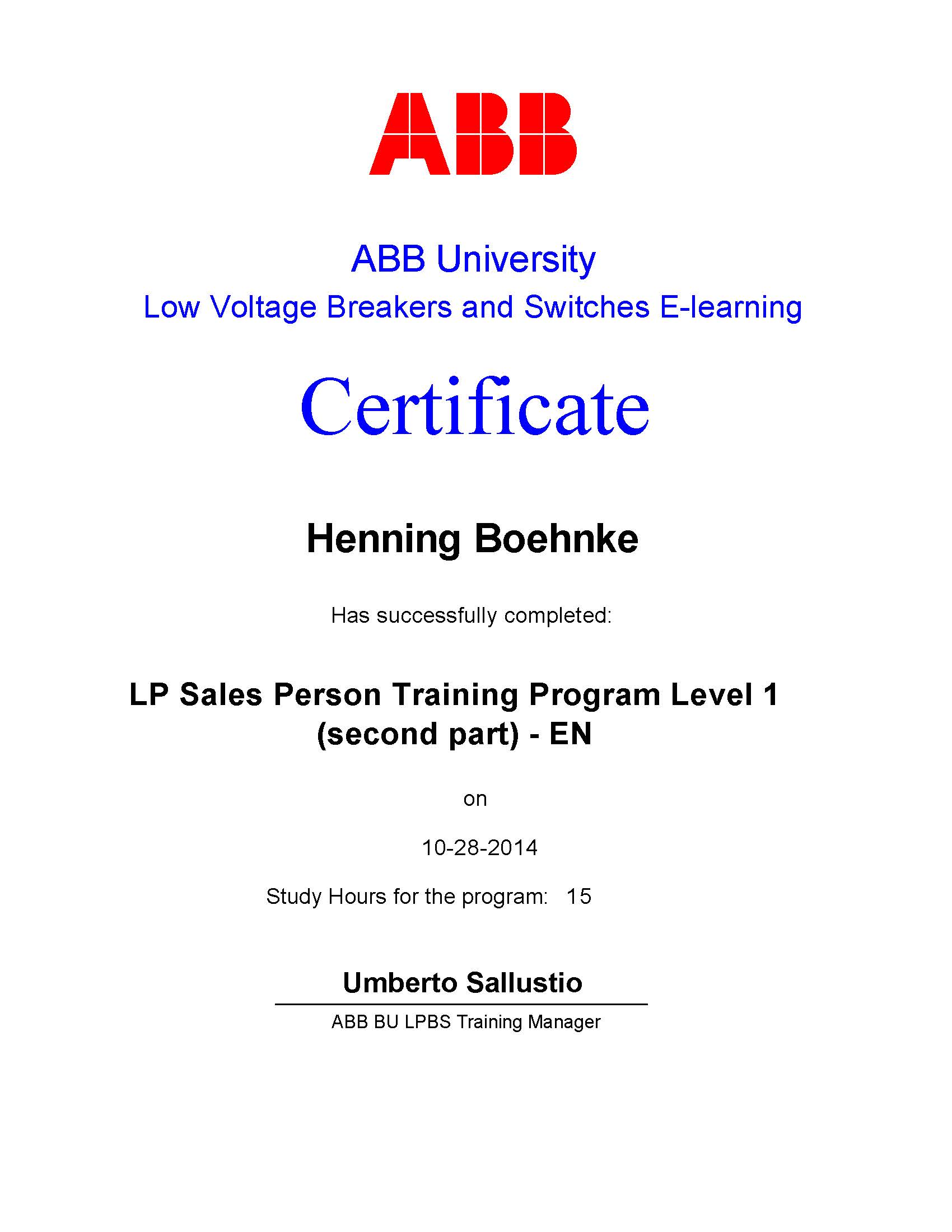 LP Sales Person Training Program Level 1 (Second Part)